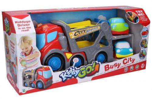 Kiddy Auto odtahovka s efekty 31 cm 2 auta 9 cm