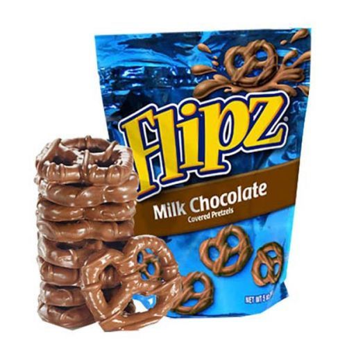 Flipz Milk Chocolate - Preclíky polité čokoládovou polevou 90g