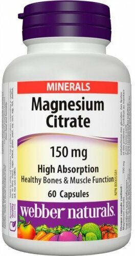 Webber Naturals Magnesium 150 mg 60 tablet