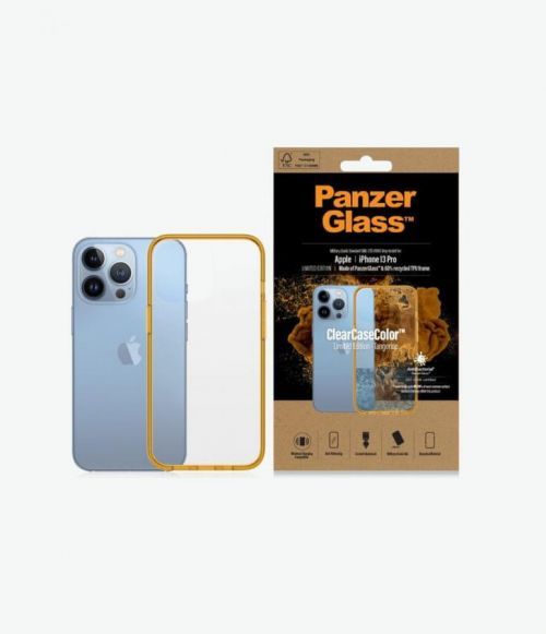 PanzerGlass ClearCaseColor pro Apple iPhone 13 Pro 0338, oranžové