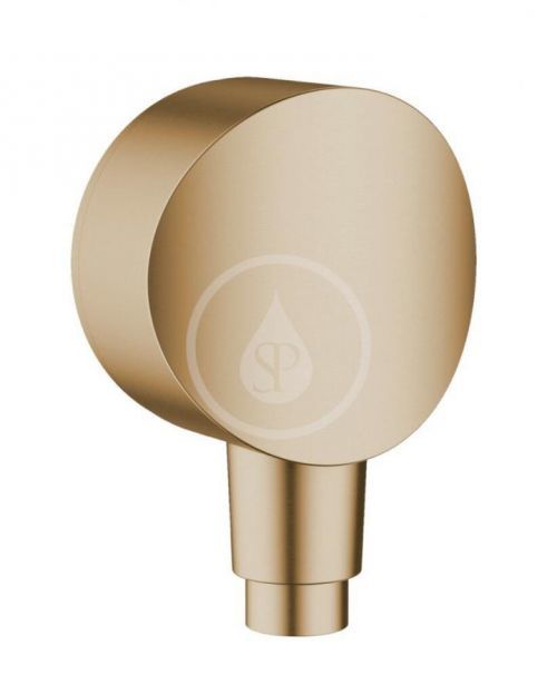 HANSGROHE Fixfit Sprchové kolínko S se zpětným ventilem, kartáčovaný bronz 26453140