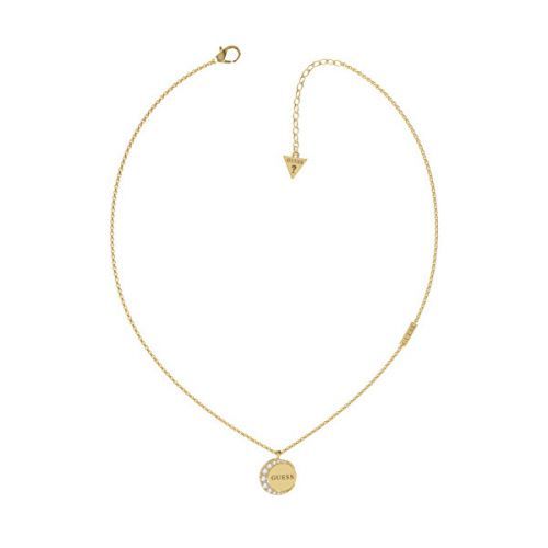 Guess Jemný pozlacený náhrdelník s krystaly Moon Phases JUBN01189JWYG