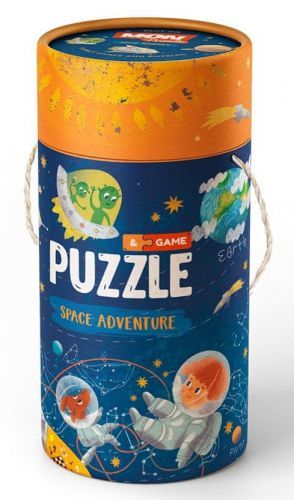 DoDo Didaktický tubus puzzle a aktivity Výlet do vesmíru