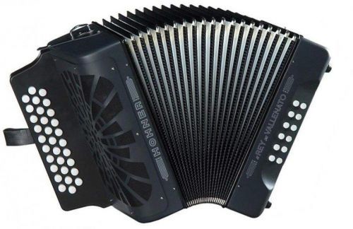 Hohner El Rey del Vallenato ADG Black Černá Knoflíkový akordeon