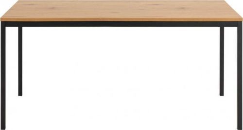 Jídelní stůl s kovovou konstrukcí a deskou v dekoru divokého dubu Actona Seaford, 160 x 80 x 74 cm