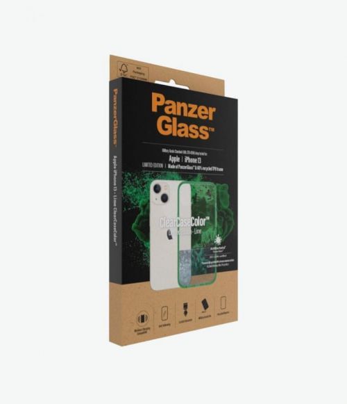PanzerGlass ClearCaseColor pro Apple iPhone 13 0334, zelené