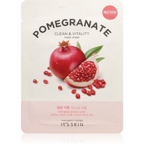 It's Skin The Fresh Mask Pomegranate plátýnková maska pro rozjasnění a vitalitu pleti 20 g
