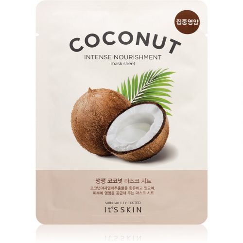It's Skin The Fresh Mask Coconut plátýnková maska s vysoce hydratačním a vyživujícím účinkem 18 g