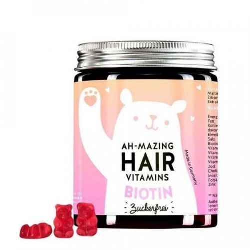 Bears With Benefits Ah-mazing Vitamíny pro zdravé vlasy s biotinem bez cukru 60ks