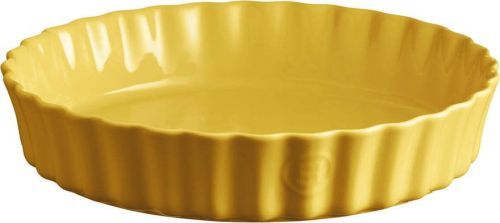 Žlutá keramická koláčová forma Emile Henry, ⌀ 28 cm