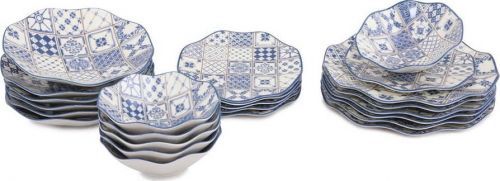 24dílná sada porcelánového nádobí Güral Porselen Navy
