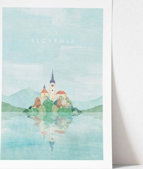 Plakát Travelposter Slovenia, A3