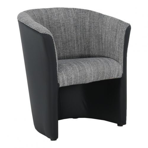 Tempo Kondela Křeslo CUBA - šedá/černá