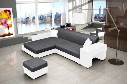 Falco Sedací souprava Oskar šedá/bílá - LEVÁ