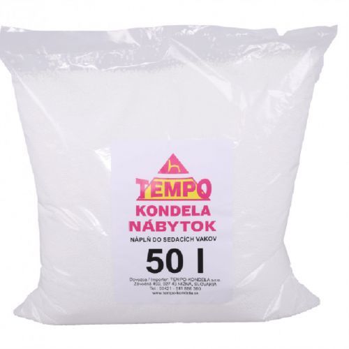 Tempo Kondela Náplň do sedacích vaků, EPS polystyrénové kuličky, balení 50 l