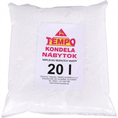 Tempo Kondela Náplň do sedacích vaků, EPS polystyrénové kuličky, balení 20 l