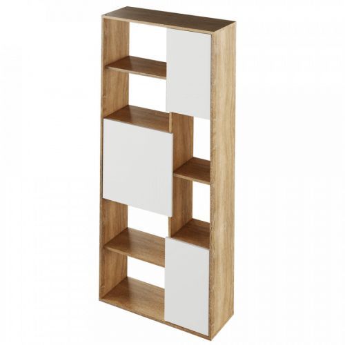 Tempo Kondela Regál ULIMI - dub sonoma/bílá