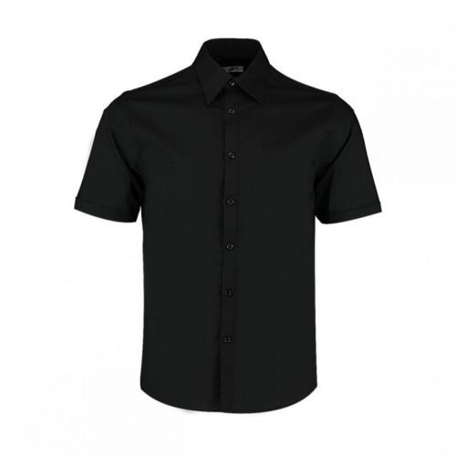 Barmanská košile Bargear s krátkým rukávem - černá, XXL