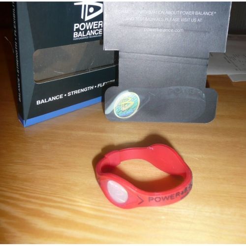 Balanční náramek s hologramem Power Balance - červený-černý, XS