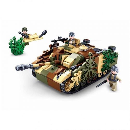 Stavebnice Sluban Army Maskovaný obrněný tank M38-B0858