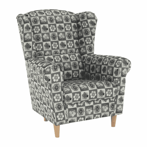 Tempo Kondela Křeslo ušák Charlot - patchwork N1