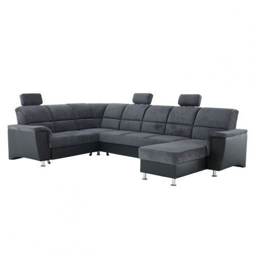 Tempo Kondela Sedací souprava SANTIAGO U levá - ekokůže 1114 /látka Matrix 19