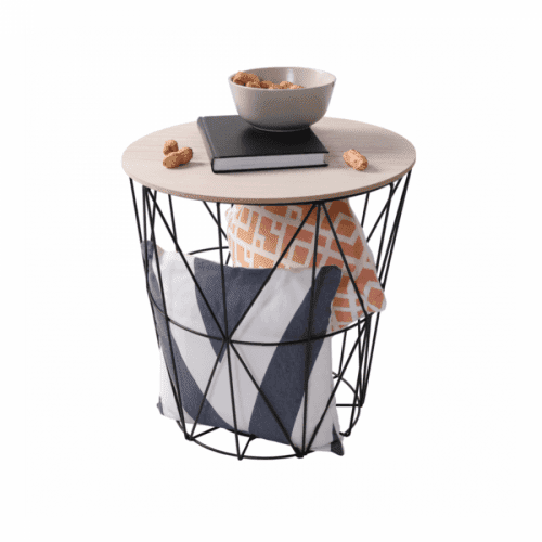 Tempo Kondela Příruční stolek NANCER TYP 1- přírodní/černá