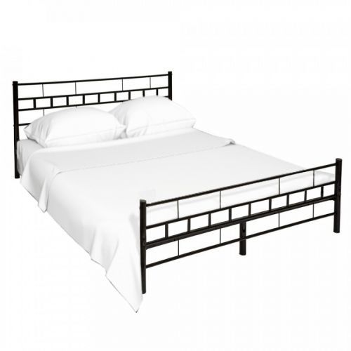 Tempo Kondela Černá postel TAJGI 160x200