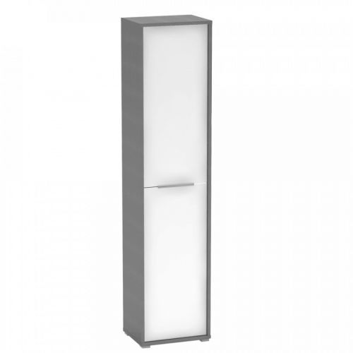 Tempo Kondela Vysoká policová skříň RIOMA NEW TYP 06 - grafit/bílá