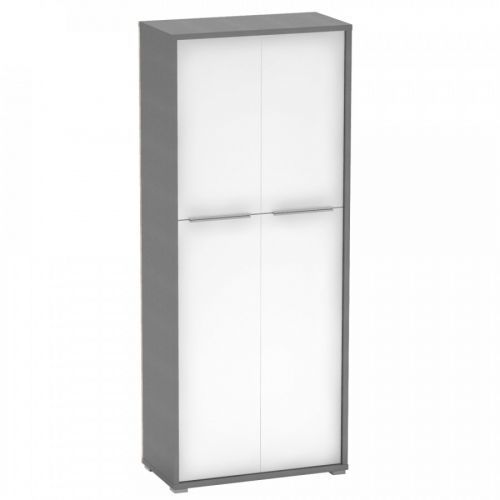 Tempo Kondela Policová skříň RIOMA NEW TYP 7 - grafit / bílá