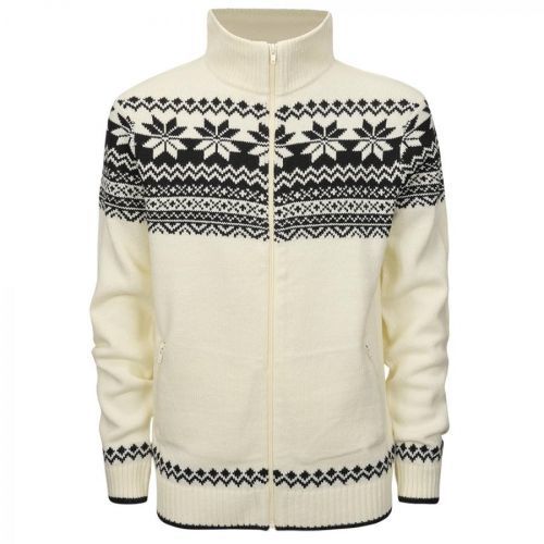 Svetr Brandit Marine Cardigan Norweger - bílý, S