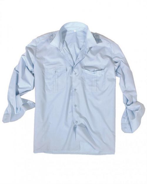 Košile Servis s dlouhým rukávem - světle modrá, M