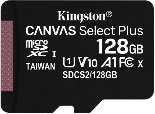 KINGSTON 128GB microSDXC Kingston Canvas Select Plus  A1 CL10 100MB/s bez adapteru (SDCS2/128GBSP)