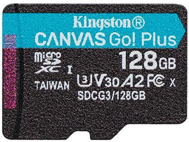 KINGSTON 128GB microSDXC Kingston Canvas Go! Plus A2 U3 V30 170MB/s bez adapteru (SDCG3/128GBSP)