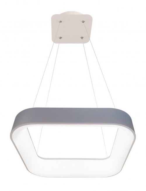 Ecolite Šedé LED závěsné svítidlo hranaté 40W