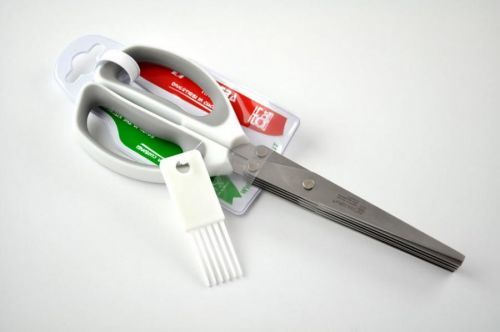 Nůžky na bylinky 5 břitů + čistítko SVANERA MULTI 8731