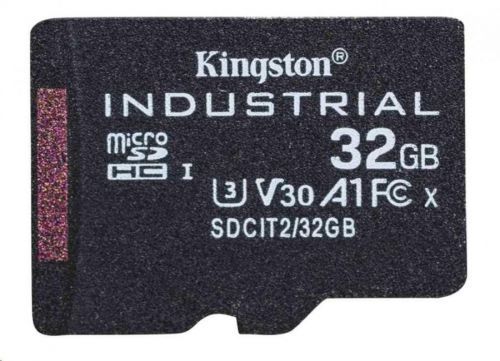 Kingston 32GB microSDHC Industrial C10 A1 pSLC Card Single Pack