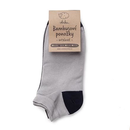 Vlnka Bambusové ponožky kotníkové mix 2 páry