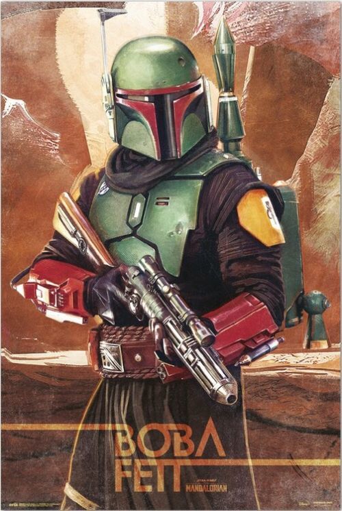 GRUPO ERIK Plakát, Obraz - Star Wars: The Mandalorian - Boba Fett, (61 x 91.5 cm)