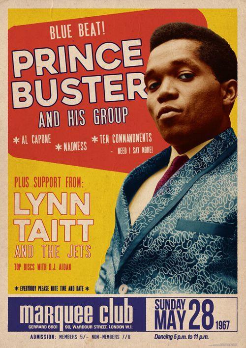 ARTIFICIAL POSTERS Plakát, Obraz - Prince Buster - Marquee Club 1967, (59.4 x 84.1 cm)