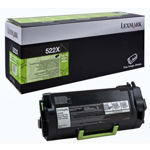 Lexmark originální toner 52D2X00, black, 45000str., return, extra high capacity, Lexmark MS811/812