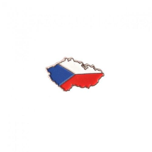 Odznak mapa a vlajka ČR