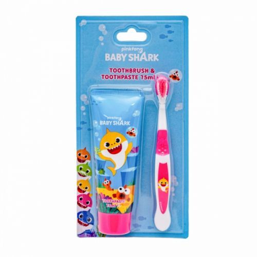 Baby Shark Dětská zubní pasta 75ml & kartáček - set