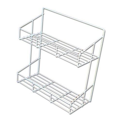 KOZÁČEK Polička koupelnová 2 patra bílá 34x33,5x14,5cm