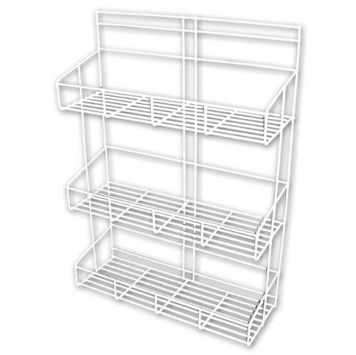 KOZÁČEK Polička koupelnová 3 patra bílá 33x57x14cm