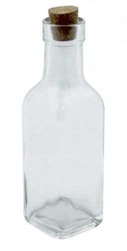 KOZÁČEK Láhev sklo  175ml SQUARE s korkem