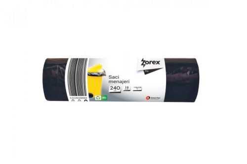 Pytle na odpad 240L/10ks, 110x125cm, 32um černé ZOREX