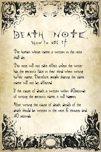 GB EYE Plakát, Obraz - Death Note - Rules, (61 x 91.5 cm)