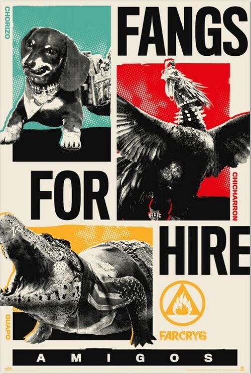 GRUPO ERIK Plakát, Obraz - Far Cry 6 - Fangs for Hire, (61 x 91.5 cm)