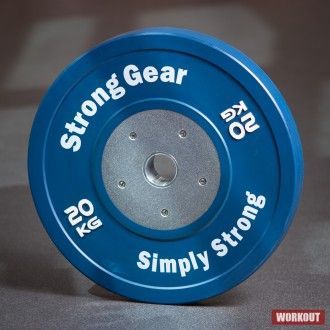 StrongGear závodní bumper kotouč 20 kg modrý StrongGear69